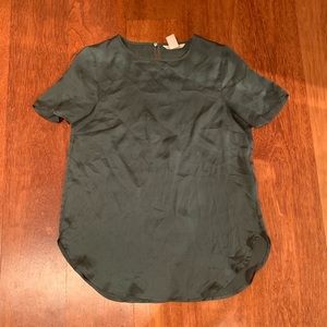 Green Satin HM top